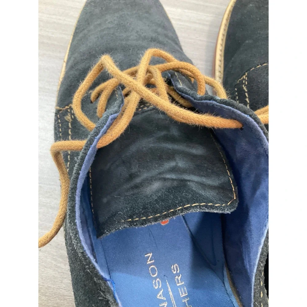 MARK NASON BY SKECHERS‎ NAVY BLUE SUEDE LEATHER OXFORD COMFORT MENS